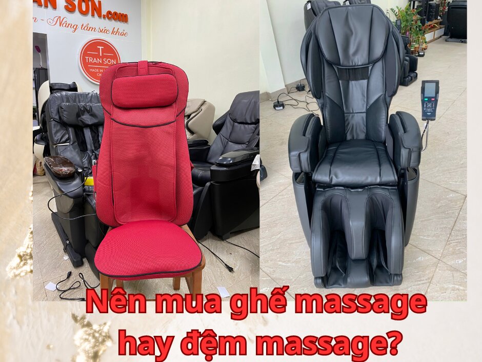 Nên mua ghế massage hay đệm massage?